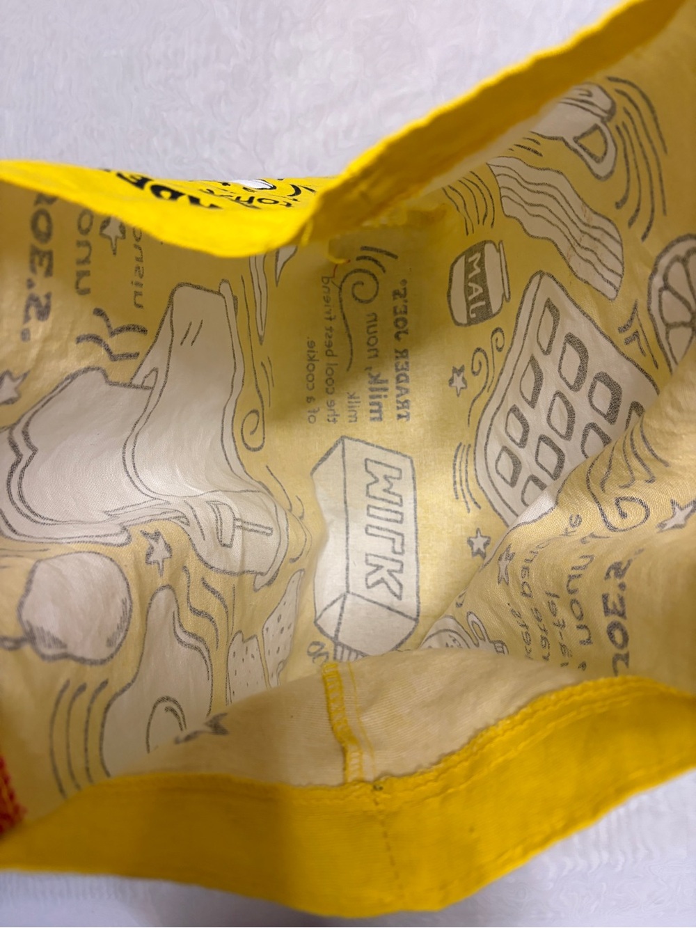 Trader Joe's Limited Edition Breakfast Waffle & Toast Reusable Canvas Tote Bag - Picture 4 of 5